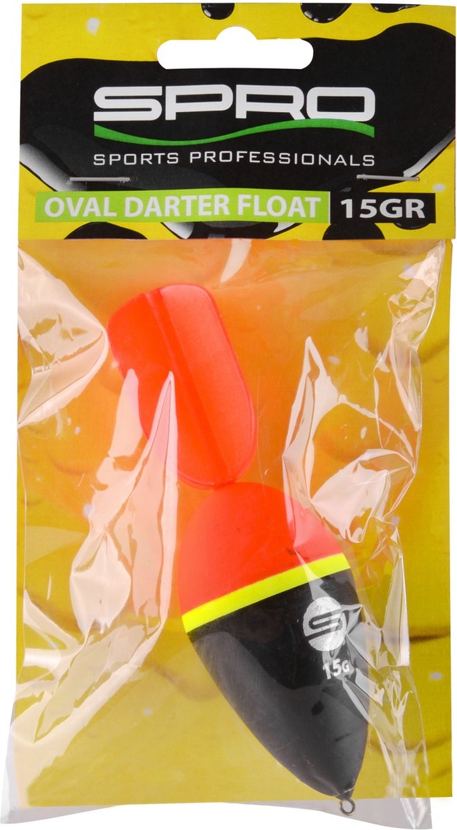 Spro Oval Darter Float - Roofvisdobber - 10g - Geel van Spro — afbeelding 2