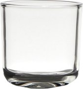 8 stuks transparant glazen refill kaarsen- en theelichtjes houders 75/75