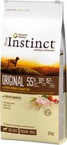 True instinct original medium adult chicken - 12 kg - 1 stuks