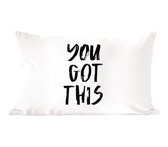 Sierkussen - Proverbes Motivation - Multicolore - 40 Cm X 60 Cm