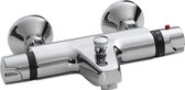 Bally Universal Thermostatisch Badkraan 15cm Hartafstand 2 Greeps Met Onderuitloop Chroom