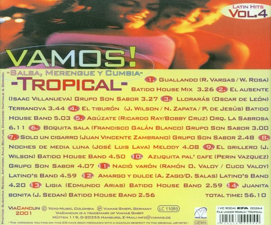 Various Artists Vamos Volume 4 Tropical Cd Various Artists Cd Album Muziek