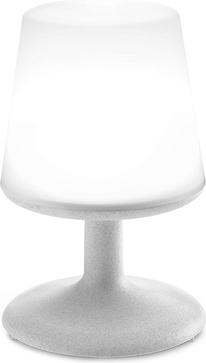Koziol Tafellamp Light To Go Organic 28 X 18 Cm Wit/grijs bol