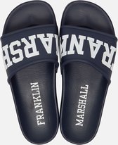 Franklin & Marshall Double badslippers blauw - Maat 43