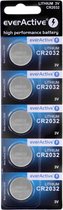 EverActive CR2032 3V Lithium Knoopcel Batterij 2032 DL2032 - 5 stuks