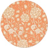 Walljar - William Morris - Wild Tulip - Muurdecoratie - Dibond wandcirkel