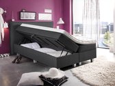Boxspring bed opslag tweepersoons - antraciet - Plane Storage