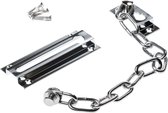 DX Deurketting - Chroom -  Inclusief bevestigingsmateriaal –  Voor binnen- en buitendraaiende deuren