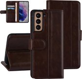 UNIQ Accessory Samsung Galaxy S21 Pu Leather Book Case Telefoonhoesje - Bescherming en Stijl in Bruin