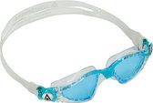 Aquasphere Kayenne Junior - Zwembril - Kinderen - Blue Lens - Transparant/Aqua