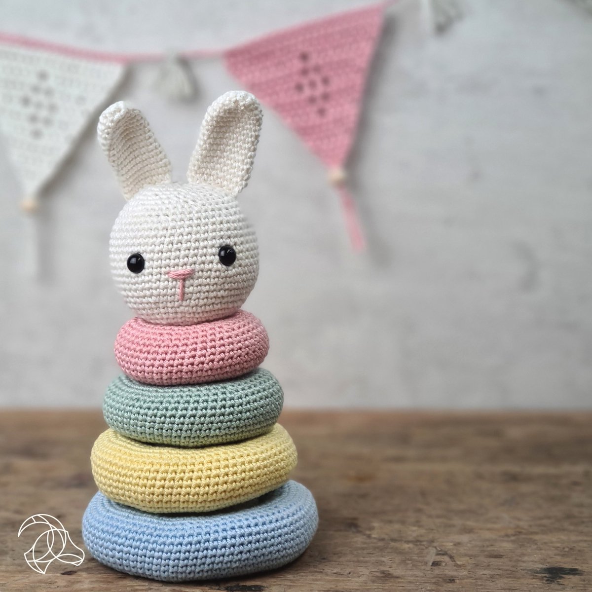 HardiCraft Stapelkonijn haken - Haakpakket met patroon voor baby's - 22 cm — afbeelding 3