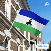 vlag Lesotho 100x150cm - Spunpoly