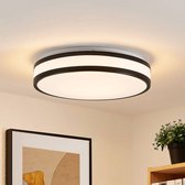 Lindby - LED plafondlamp - 1licht - ijzer, aluminium, kunststof - H: 10.5 cm - mat , wit - Inclusief lichtbron
