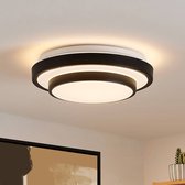 Lindby - LED plafondlamp - 1licht - ijzer, aluminium, kunststof - H: 9 cm - mat , wit - Inclusief lichtbron