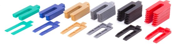 Montagewiggen Uitvulplaatjes set 48 stuks