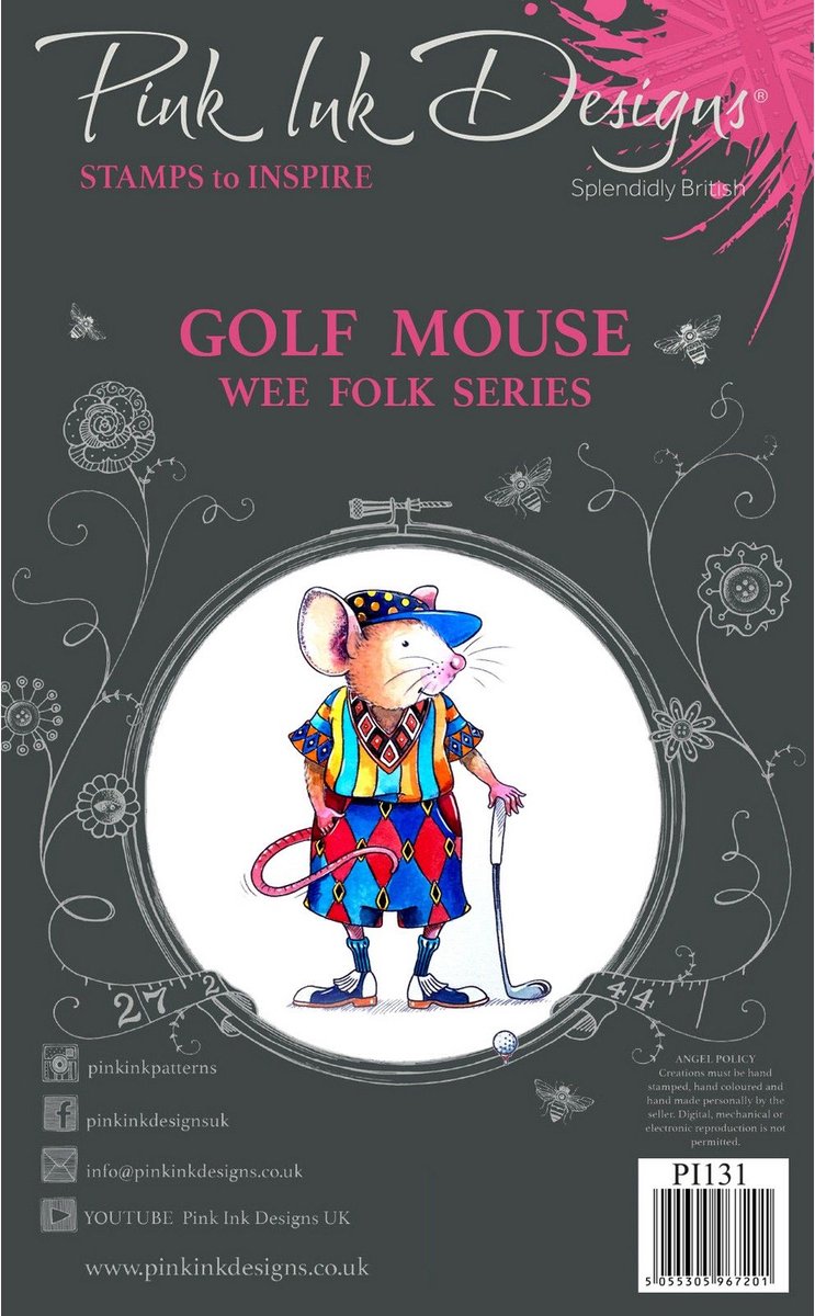Pink Ink Designs - Clear stamp set Golf mouse