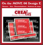 On the MOVE 06 Design E - Center Step Card with square - 10.5x14.5cm