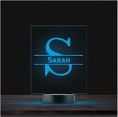 Led Lamp Met Naam - RGB 7 Kleuren - Sarah