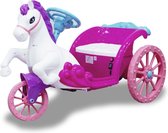 Kijana elektrische paardenkar - Princess - 6V accu - Muziek in het stuur - Prinsessen look