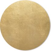 Muismat - Mousepad - Rond - Gouden achtergrond - 50x50 cm - Ronde muismat