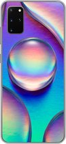 Geschikt voor Samsung Galaxy S20 Plus hoesje - Water - Regenboog - Abstract - Siliconen Telefoonhoesje