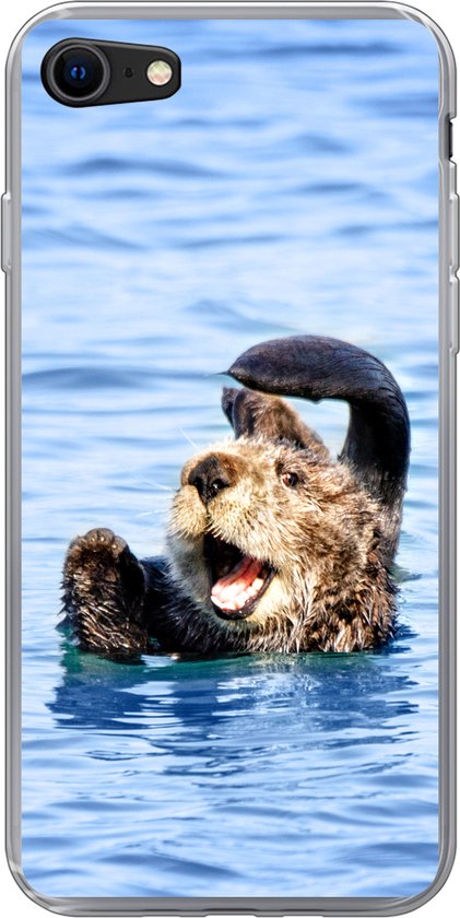 Coque iPhone 7 - Loutre de mer - Drôle - Water - Siliconen - Sinterklaas -  Noël -... | bol.com