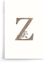 Walljar - Alfabet Z - Muurdecoratie - Poster