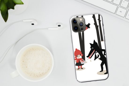 Coque iPhone 12 Pro Max - Petit Chaperon Rouge - Loup - Forêt - Siliconen