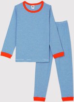 Petit Bateau Pyjama Blauwe Streepjesprint