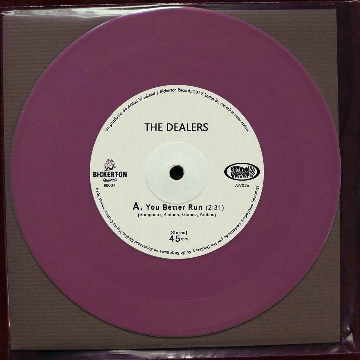 The Dealers - You Better Run (7" Single) (Coloured Vinyl)