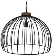 Hanglamp  - Ijzeren lamp - 50 cm rond  - zwart - industrieel - Trendy  -  H40cm