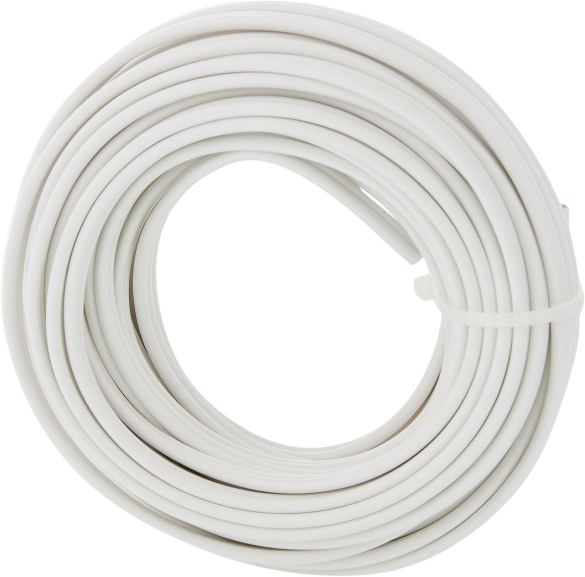 Tweelingsnoer - zwakstroom tot 42 volt - 2 x 0,75 mmÂ² - 10 m - wit