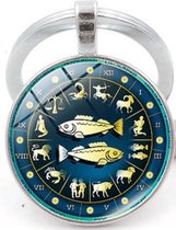 Akyol - vis Sleutelhanger - Vis - degene met een vis als sterrenbeeld - Vis - Sterrenbeeld - horoscoop - 2,5 x 2,5 CM