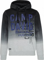 Camp David ® Dip Dye-hoodie met rubberen logoprint