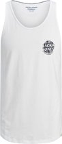 JACK & JONES singlet heren jack&jones jorsunny tank top WIT XL