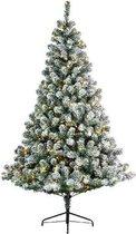 Everlands Imperial Pine Kunstkerstboom - 150cm hoog – Met sneeuw -  170 LED lampjes