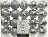 Decoris Kerstballenset 40delig zilver