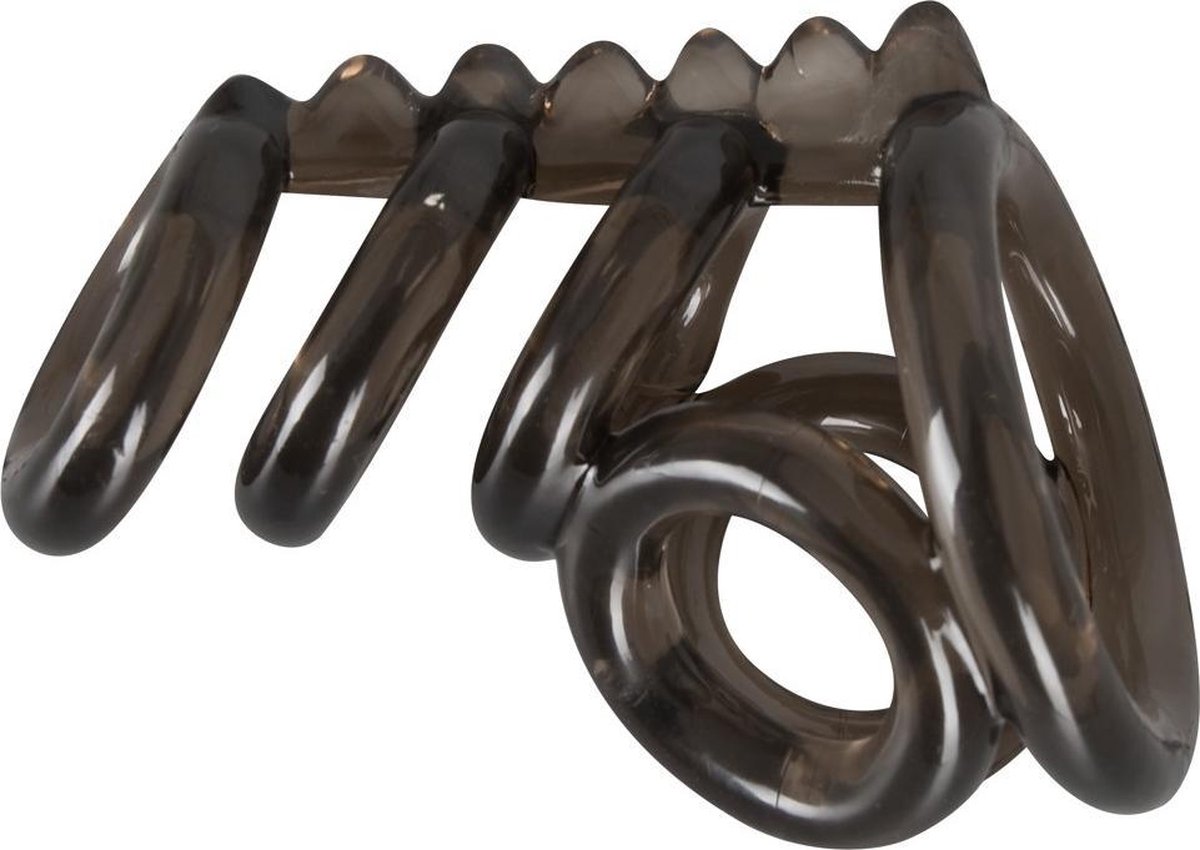 Goedkoopste Bad Kitty – Skeleton Penis Sleeve met Noppen voor Clitoris Stimulatie voor Vorm en Positie – Zwart