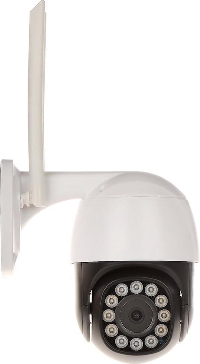 WL4 IPC-PT-W-5 Full HD 5 megapixel WiFi buiten Pan Tilt dome met wit en IR nachtzicht, 2-weg audio, gratis app en microSD opname - Beveiligingscamera IP camera bewakingscamera camerabewaking veiligheidscamera beveiliging netwerk camera webcam