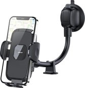 JOYROOM Long 360 Rotation Zuignap Telefoonhouder Auto - Zwart