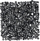 Rocailles metallic zwart 3 mm 25gr