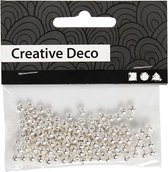 kralen Creative Deco 150 stuks zilver 4 mm