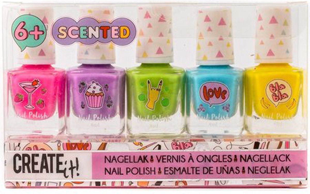 Create it! - Nagellak Green Pastel, 5 st.