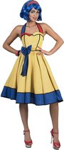 Verkleedpak Rock 'n Roll jurk Pop Art Dress 48-50