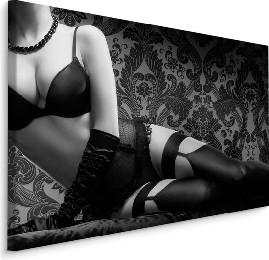 Peinture Femme sensuelle noir et blanc 4 tailles d coration