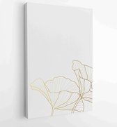 Canvas schilderij - Design for packaging design, social media post, cover, banner, Wall arts, Gold geometric pattern design vector 4 -    – 1813304899 - 50*40 Vertical