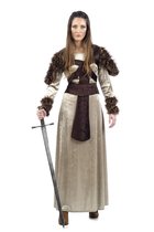 Piraat & Viking Kostuum | Onverschrokken Viking Freya Deluxe | Vrouw | Maat 46 | Carnavalskleding | Verkleedkleding