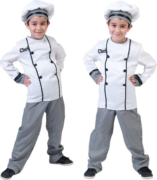 Gelukkig Nauwkeurigheid Bestaan Kostuum Chef Kok - Verkleedkleding kinderen - Maat 116 | bol.com