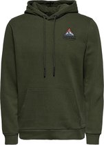 Only & Sons Trui Onsben Life Reg Logo Hoodie Sweat C 22021470 Forest Night Mannen Maat - XL