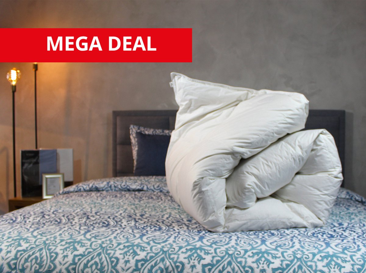 4-Seizoenen Ganzendons dekbed - Nuvaro Gold | 240 x 200 cm - Lits-jumeaux